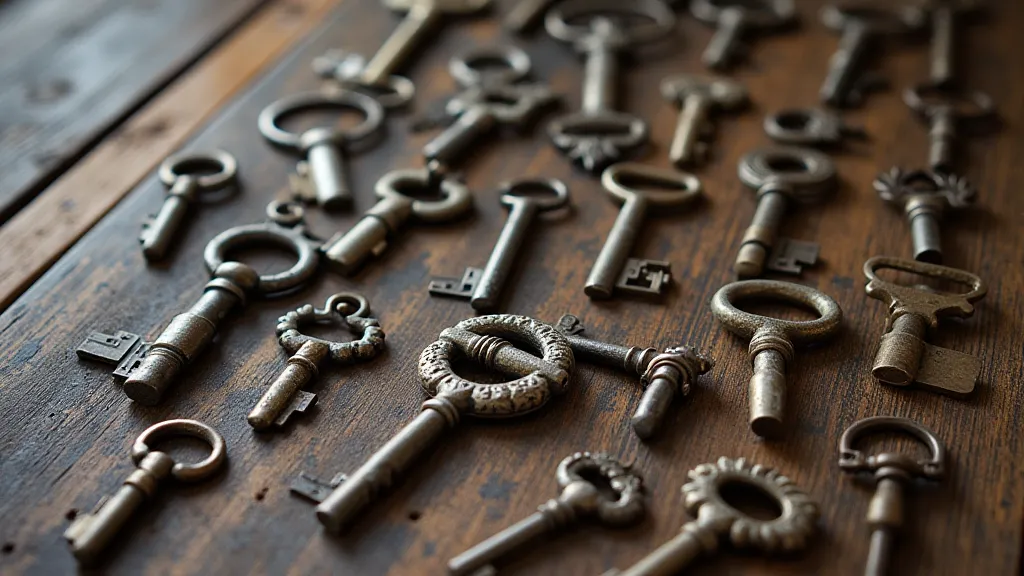 Collection of antique keys