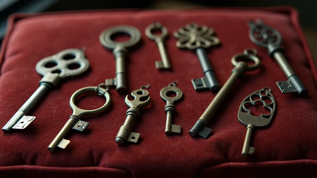 Collection of antique keys
