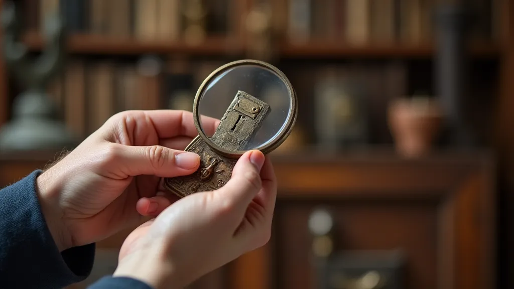 Examining an antique key