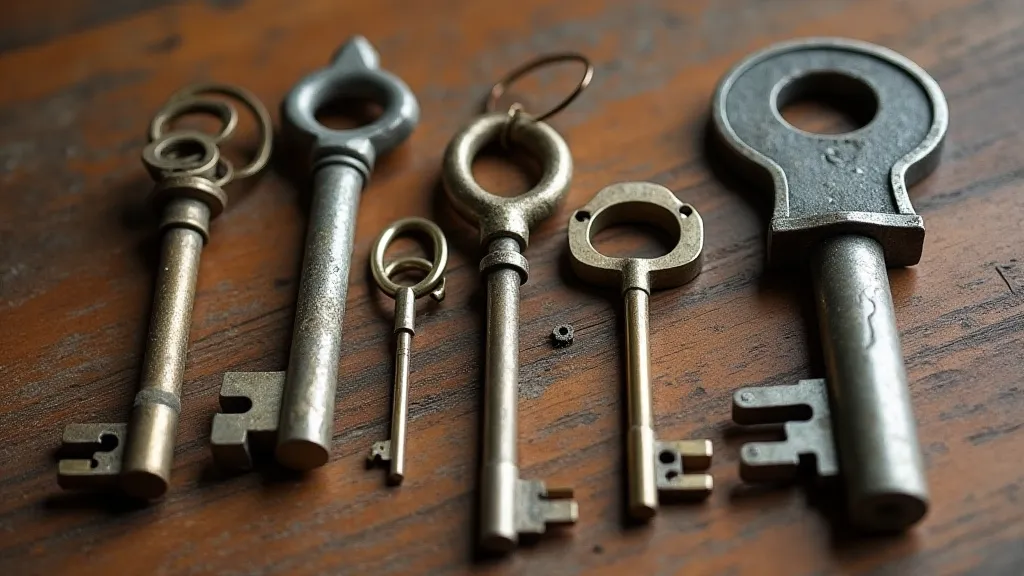 Collection of antique keys