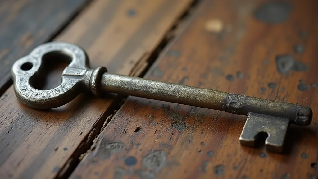 Vintage barrel key
