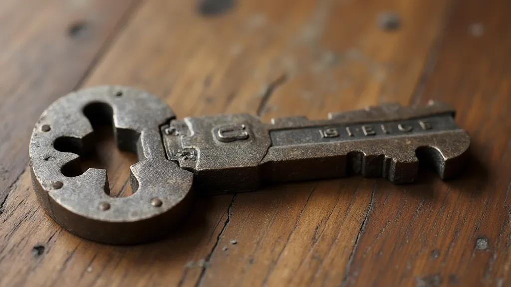 Detail of a bit key blade