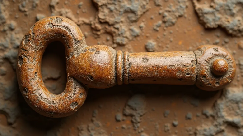 Ancient Mesopotamian wooden key